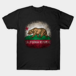 California Republic Flag (vintage Grunge Style) #3 T-Shirt